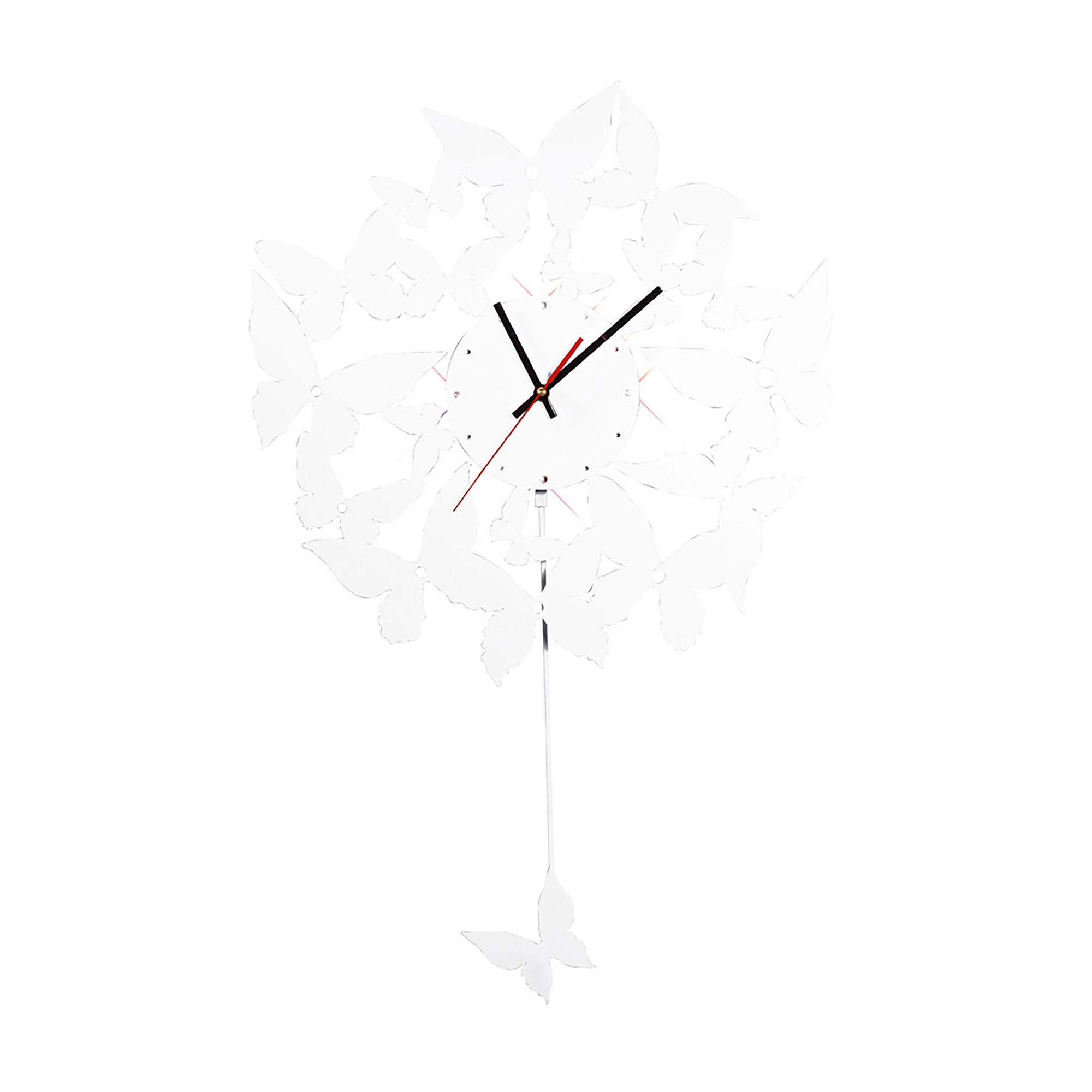 IL70109  Infinity Crystal Butterfly With Pendulum Clock
